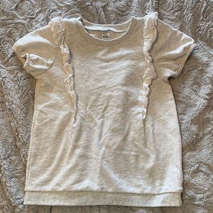Carters ruffle sweatshirt tee